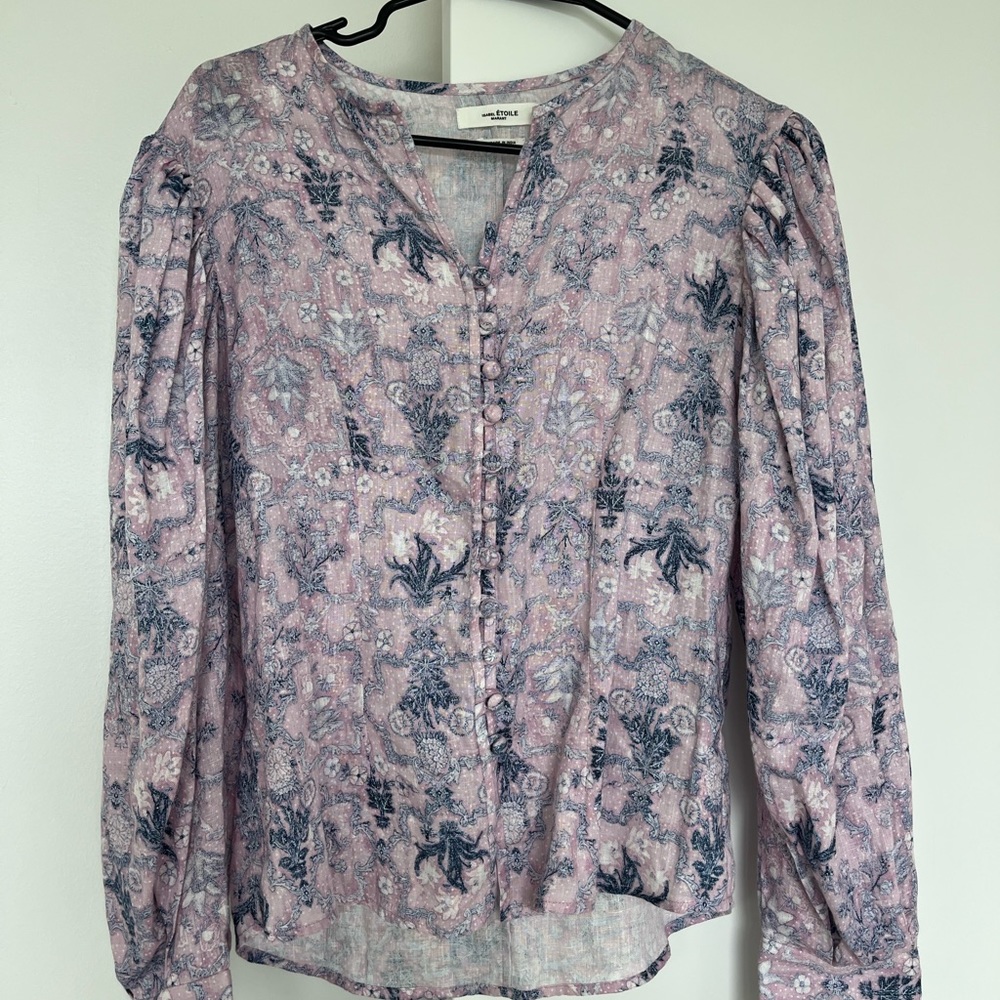 Isabel Marant Etoile Paisley Balloon Button Down